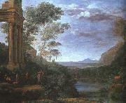 Claude Lorrain Landscape with Ascanius Shooting the Stag of Silvia oil painting
